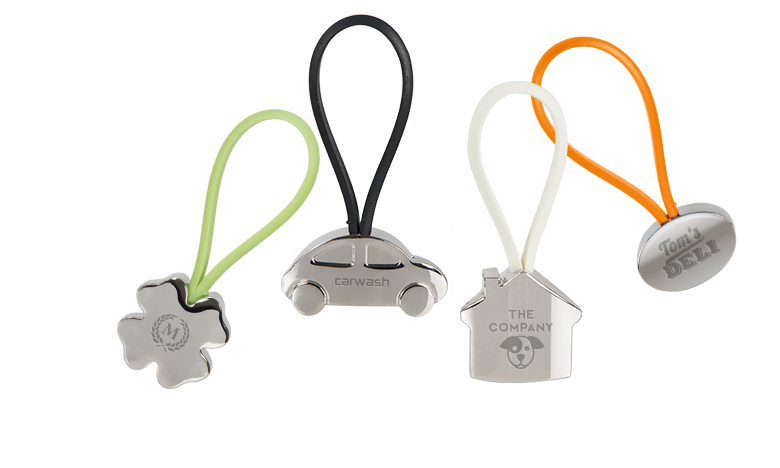 K-Tags® are key rings in a high-quality processing:8 colours in stock 